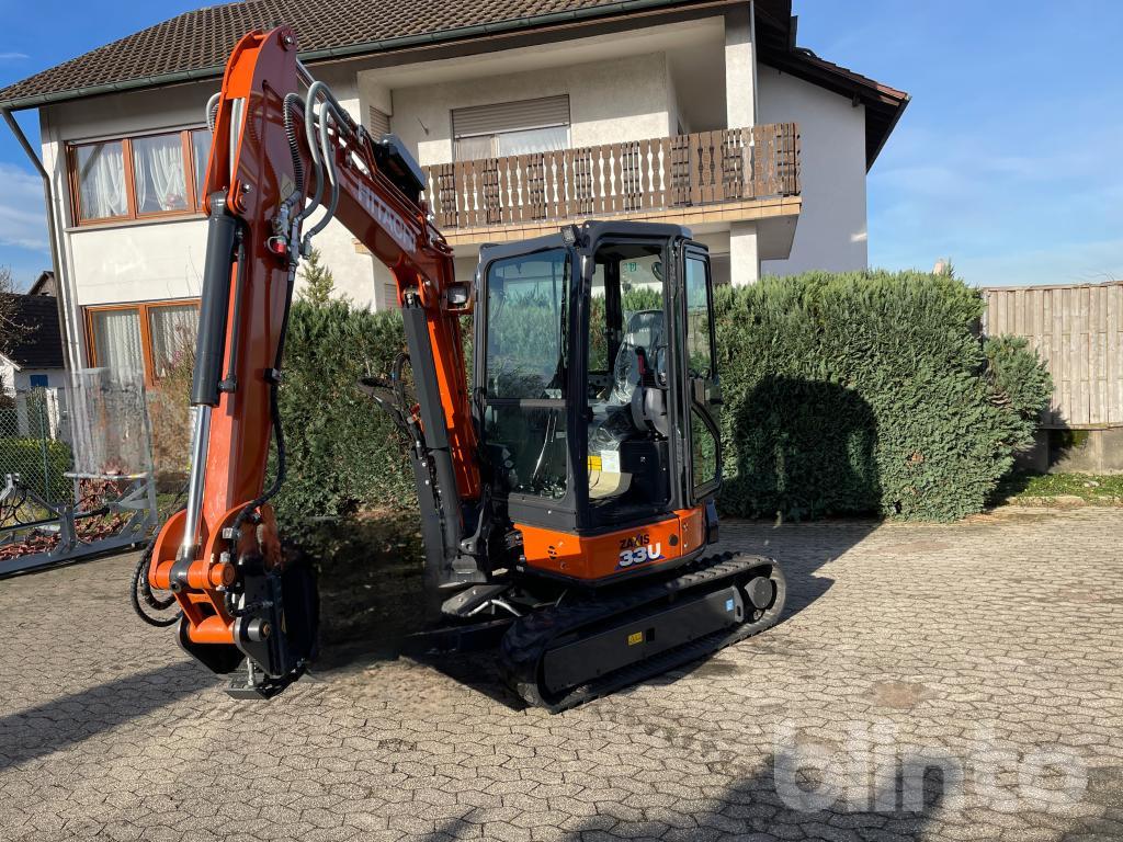 Mini-Bagger - 2022 Hitachi ZX33U-6 CLR | Blinto