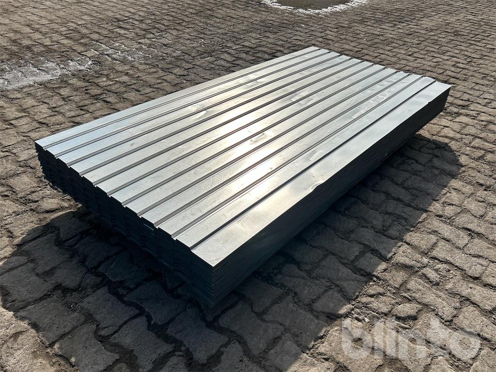 Object 207 Trapezbleche - (verzinkt, 63 Stück, ca. 100 x 207 mm) | Blinto