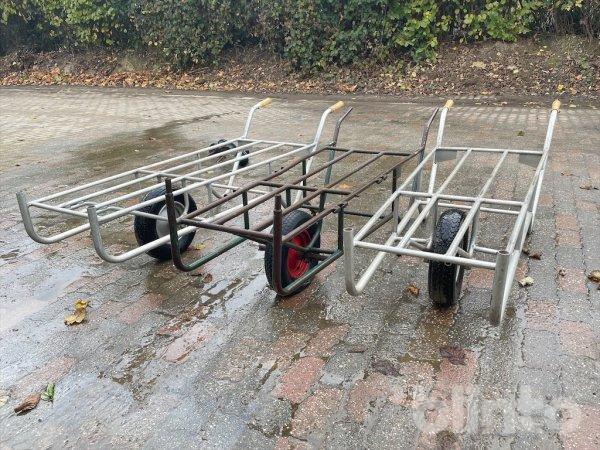 Transportkarren 3x Transportkarren / 2x ALU / 1x Stahl