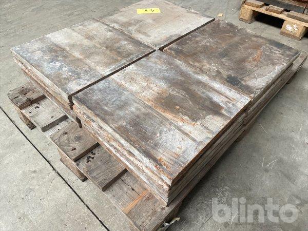 Stahlplatten 20x Stahlplatte 400x400x30 MM