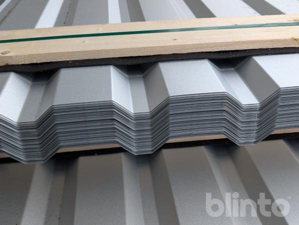 Posten Trapezbleche Beidseitig Aluzink, 200 cm