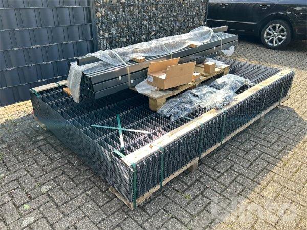 Zaunpaket Anthrazitgrau Doppelstabmattenzaun 1630 mm Höhe