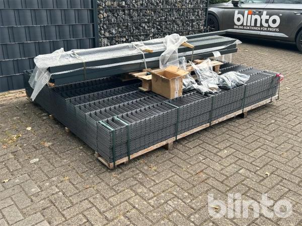 Doppelstabmattenzaunpaket (Neuware, Höhe: 2.030 mm)